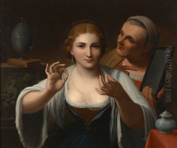 Allegorie De La Vanite Oil Painting by Angelo Caroselli