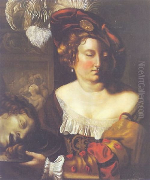 Giuditta Oil Painting by Angelo Caroselli