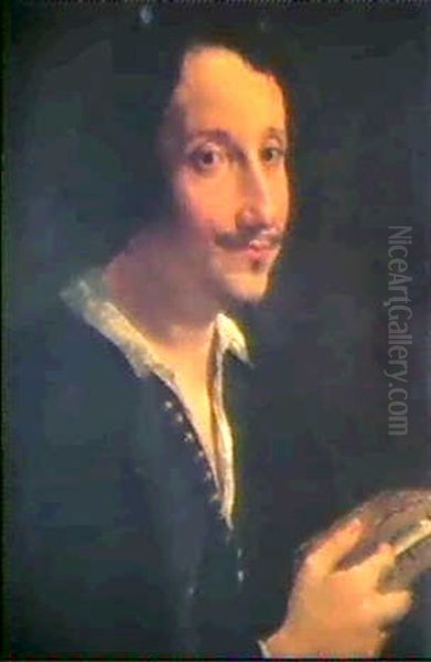 Portrait Eines Gelehrten Mit Buch Oil Painting by Angelo Caroselli