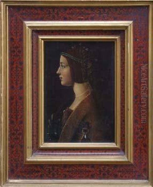 Beatrice D'este Oil Painting by Ambrogio de Predis