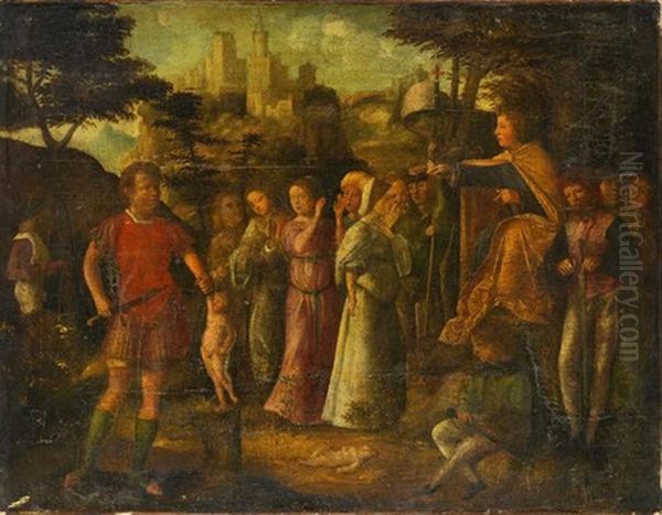 Jugement De Salomon Oil Painting by Vittore Carpaccio