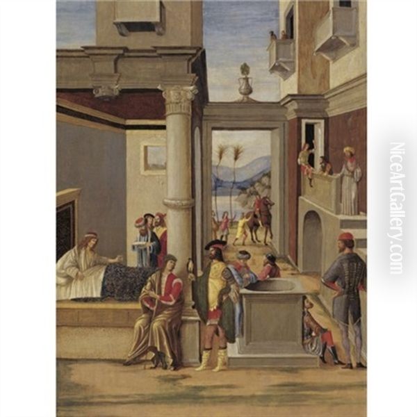 Four Episodes From The Life Of Alexander The Great Oil Painting by Vittore Carpaccio