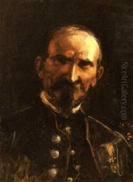 Portrait De M. Guerber Oil Painting by Jean-Baptiste Carpeaux