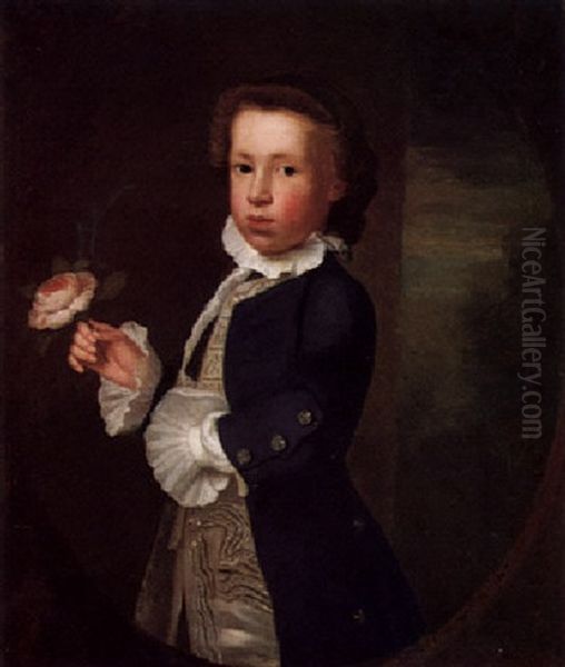 Portrait Of Master Wyches Of Bedgbury, Kent Oil Painting by Adriaen Carpentiers