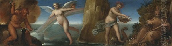 The Four Elements Oil Painting by Girolamo da Carpi