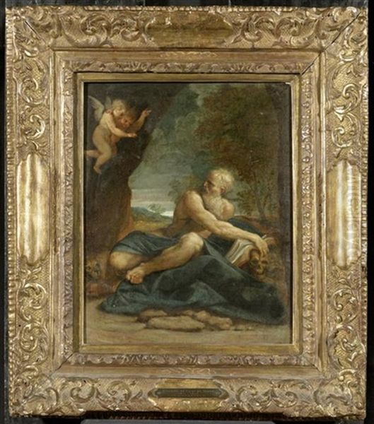 Heiliger Hieronymus Oil Painting by Girolamo da Carpi