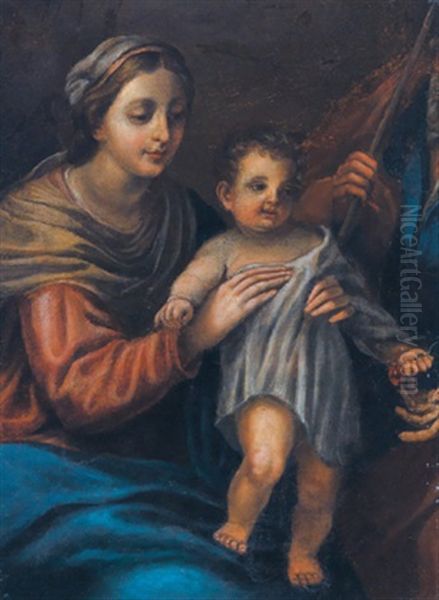 Madonna Mit Kind Oil Painting by Girolamo da Carpi