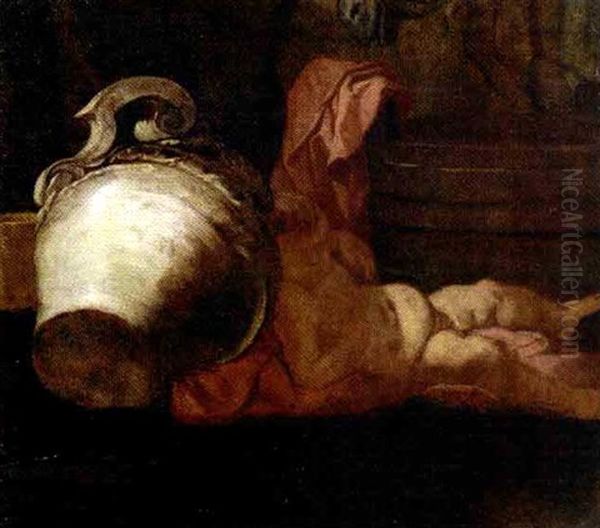 Putto Addormentato (fragment) Oil Painting by Giulio Carpioni