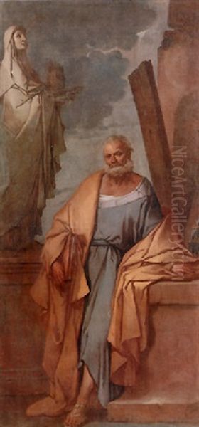 San Pietro Oil Painting by Giulio Carpioni