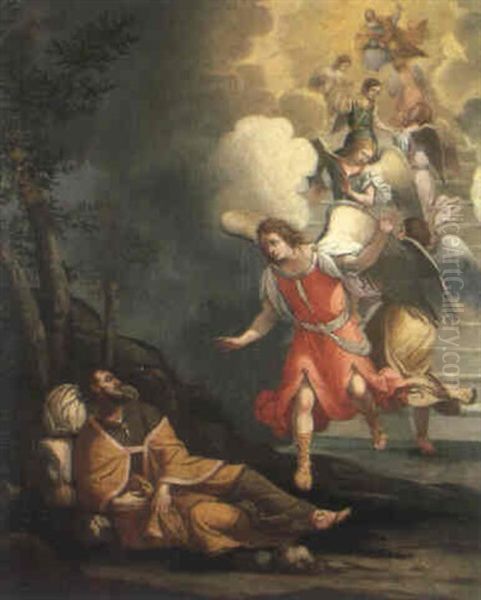 Jakobs Traum Oil Painting by Giulio Carpioni