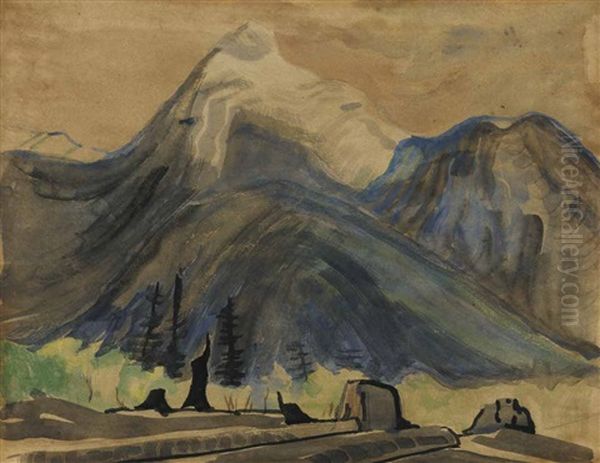 Mountain Peak, Cheekye Oil Painting by Emily Carr