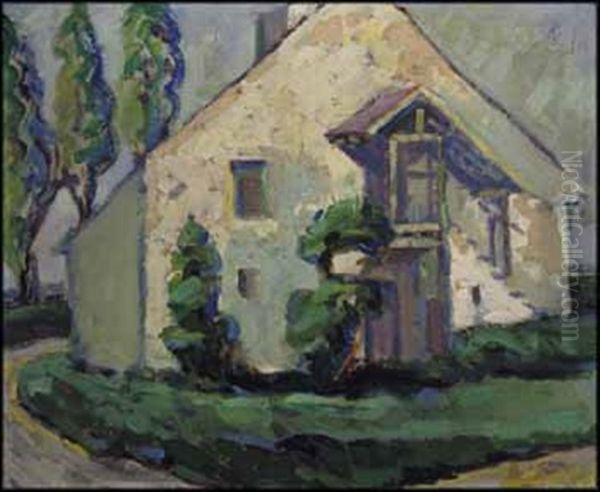 Normandy Cottage Oil Painting by Emily Carr