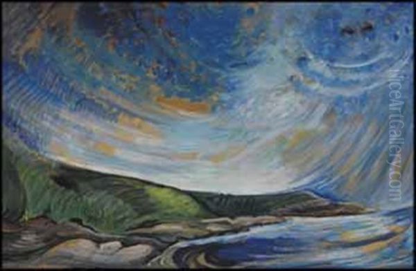 Sea And Sky, Off Beacon Hill Oil Painting by Emily Carr