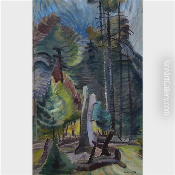 Forest Clearing Oil Painting by Emily Carr