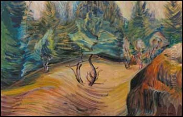 Roll Of Life Oil Painting by Emily Carr