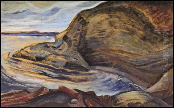 Strait Of Juan De Fuca, Bc Oil Painting by Emily Carr