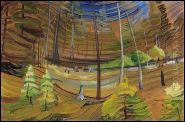 Spring In The Woods Oil Painting by Emily Carr