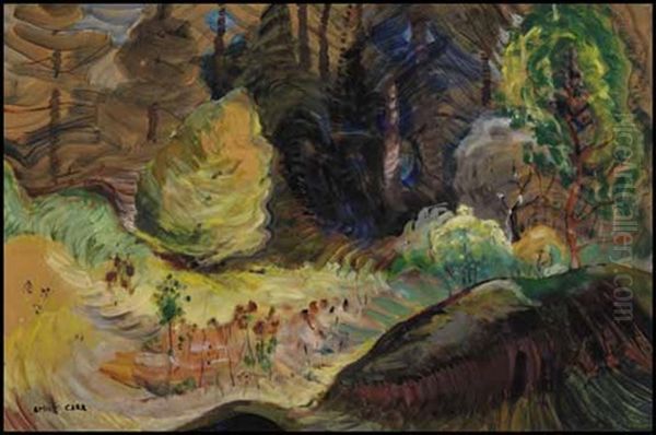 Autumn Woods Oil Painting by Emily Carr