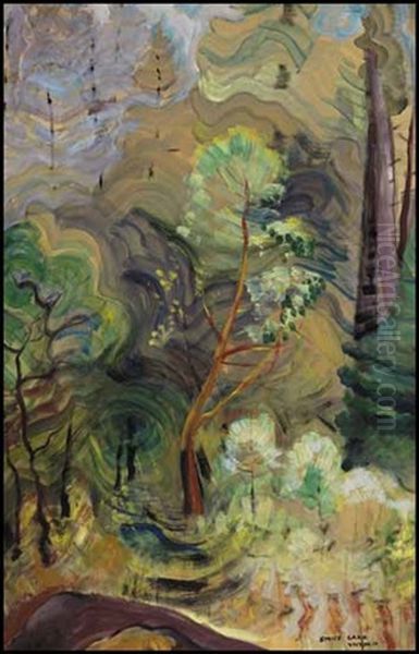 Young Arbutus Oil Painting by Emily Carr