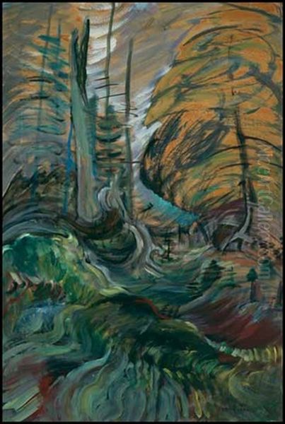 Tangle Oil Painting by Emily Carr