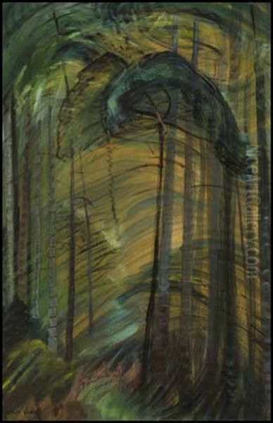 Somewhere Oil Painting by Emily Carr