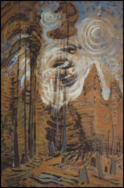 Metchosin Oil Painting by Emily Carr