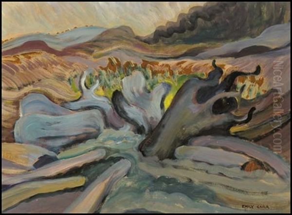 Beyond High Tide Oil Painting by Emily Carr