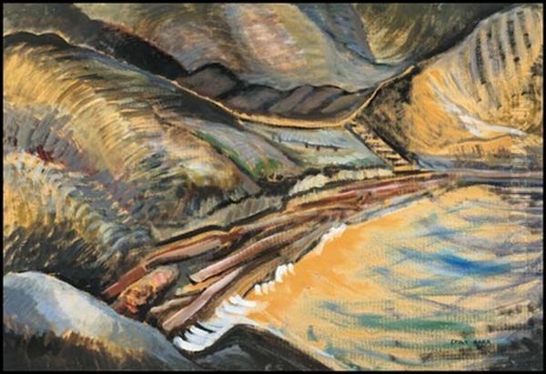 The Cove Oil Painting by Emily Carr