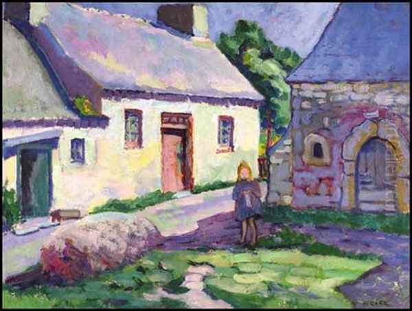 Cottage, St. Efflam Oil Painting by Emily Carr