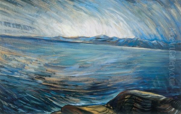 Strait Of Juan De Fucca (sic) Oil Painting by Emily Carr