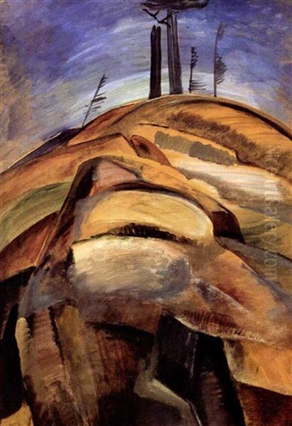 Rocky Hill, B.c. Oil Painting by Emily Carr