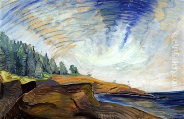 The Point (b.c. Cove) Oil Painting by Emily Carr