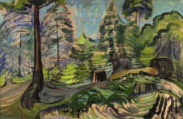 Forest Landscape Oil Painting by Emily Carr