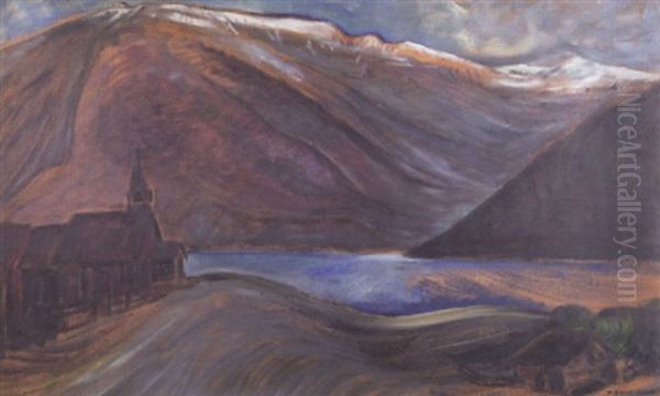 British Columbia Coast Scene Oil Painting by Emily Carr