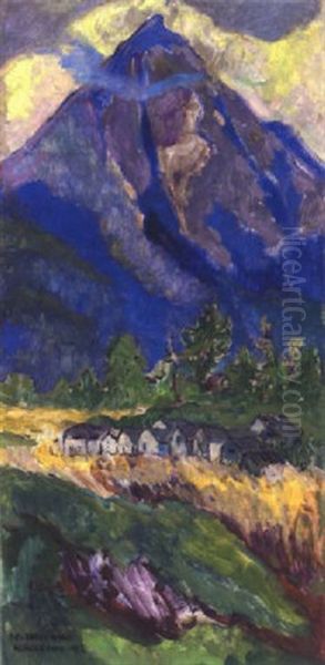 Hugglegate Oil Painting by Emily Carr