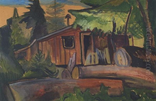 The Shack Oil Painting by Emily Carr