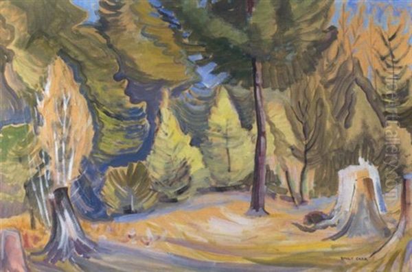 Quiet Sunshine Oil Painting by Emily Carr