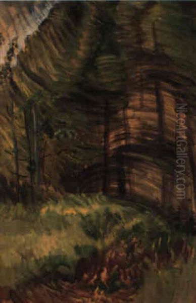 Forest Glade Oil Painting by Emily Carr