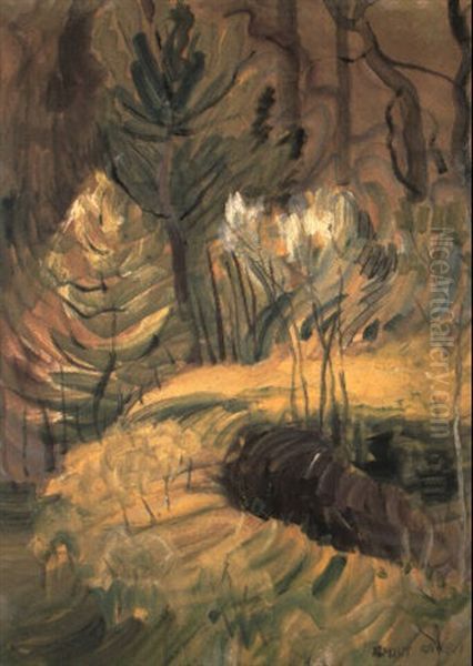 Spring Oil Painting by Emily Carr