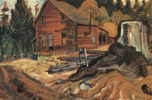 Abandoned House Near Metchosin, B.c. Oil Painting by Emily Carr