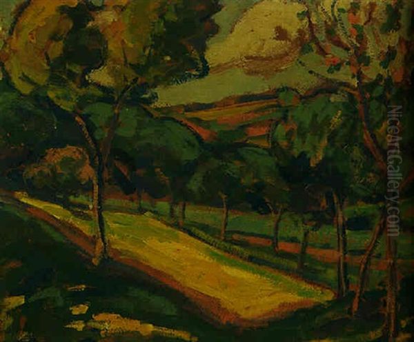 Landscape In France Oil Painting by Emily Carr