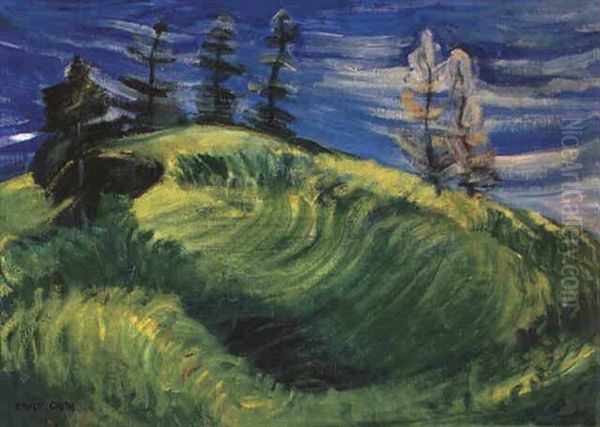 Spring Wave Oil Painting by Emily Carr