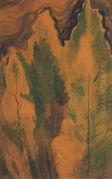 Spring Forest Oil Painting by Emily Carr