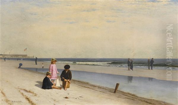 Young Sailors On Coney Island by Samuel S. Carr