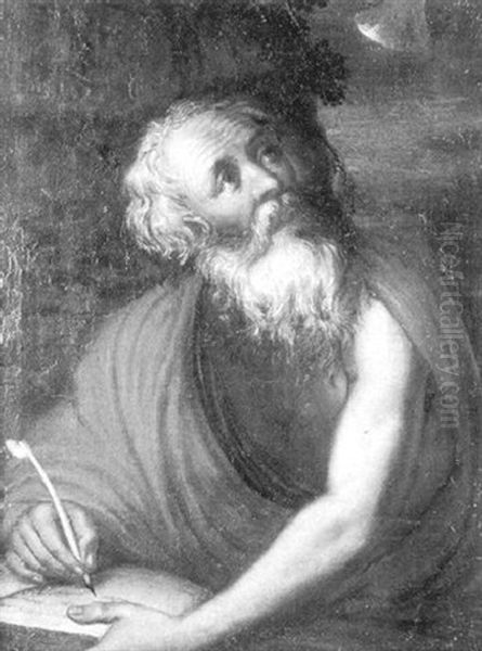 St. Jerome In The Wilderness Oil Painting by Agostino Carracci