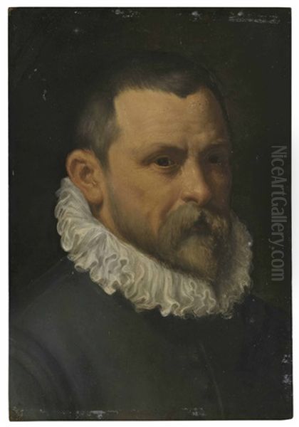 Portrait Of A Gentleman, Bust-length Oil Painting by Annibale Carracci