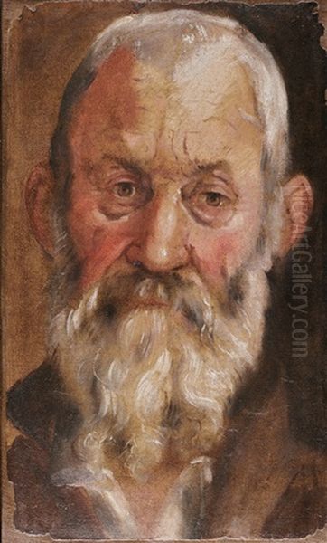 Portrait Of A Bearded Man Oil Painting by Annibale Carracci