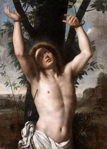 Saint Sebastien Oil Painting by Annibale Carracci