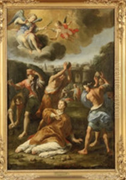 Le Martyre De Saint Etienne Oil Painting by Annibale Carracci