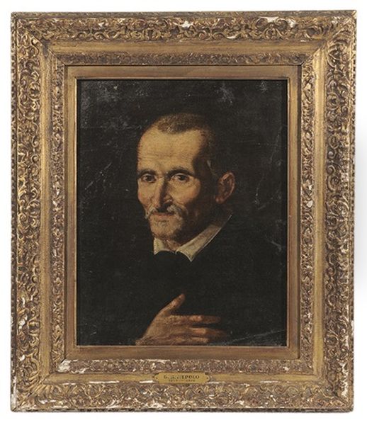 Portrait Of An Old Man Oil Painting by Annibale Carracci